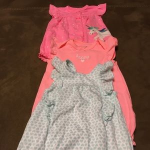 Carter’s Girls Bundle of Three Rompers